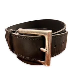 Men's Black Leather Belt 36/90